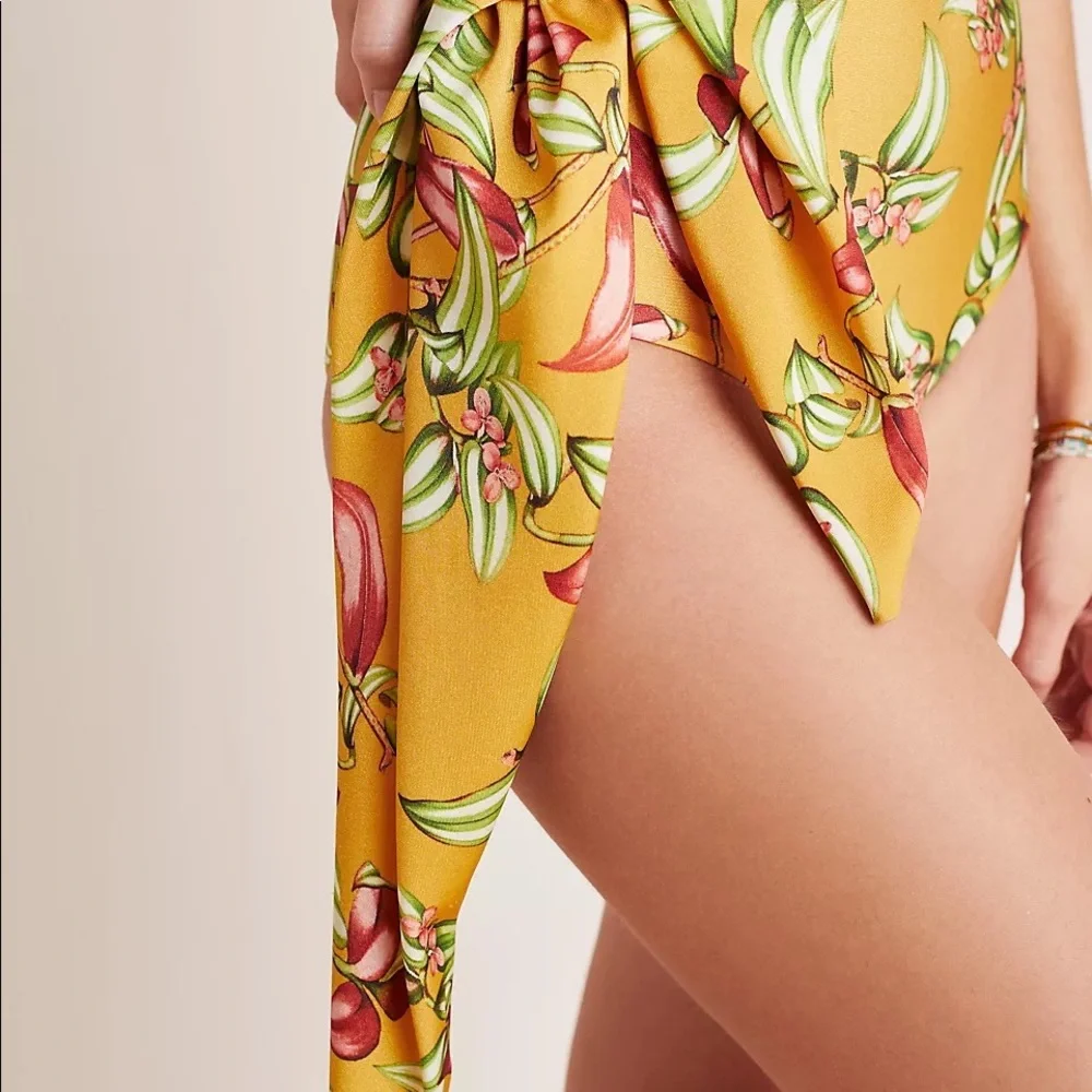 NWT PatBO Zebrina Plunge One-Piece Swimsuit Size XL Z9-14 - Picture 3 of 3